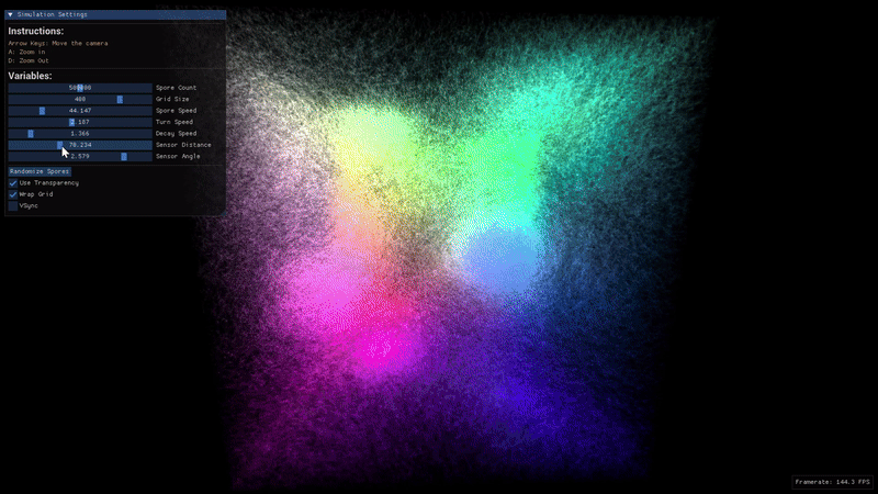 MoldLab 3D showcase GIF (bursting spores)
